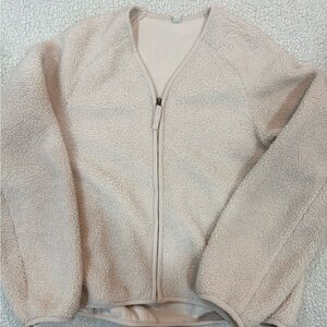 Uniqlo Cream layering -Teddy Jacket